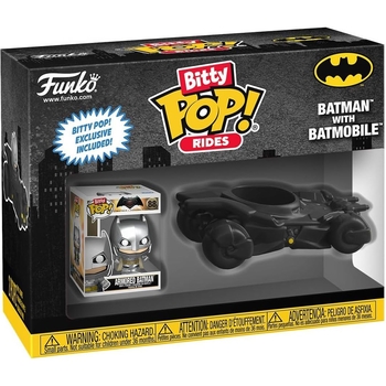 Набір ігрових фігурок Funko Bitty Pop! Rides Бетмен DC: Бетмен та бетмобіль (83621) - Pampik - 2