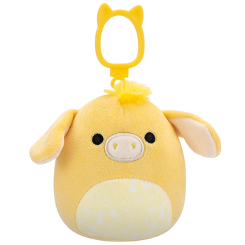 М'яка іграшка на кліпсі Squishmallows Віслючок Гевін, 9 см (SQCP00461) - Pampik