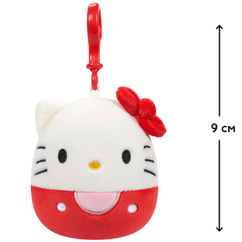 М'яка іграшка на кліпсі Squishmallows Хеллоу Кітті, 9 см (SQSN00270) - Pampik - 2