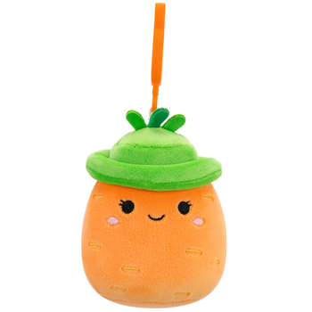 М'яка іграшка на кліпсі Squishmallows Морковка Кароліна, 9 см (SQCP00462) - Pampik - 2