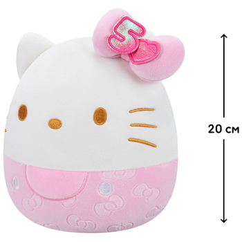 М'яка іграшка Squishmallows Хелоу Кітті у рожевому, 20 см (SQSN00497) - Pampik - 6