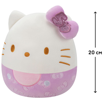 М'яка іграшка Squishmallows Хелоу Кітті у пурпуровому, 20 см (SQSN00499) - Pampik - 6