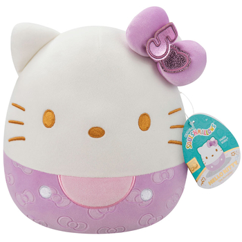 М'яка іграшка Squishmallows Хелоу Кітті у пурпуровому, 20 см (SQSN00499) - Pampik - 7