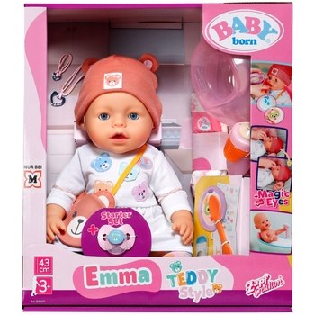 Лялька Baby Born Емма-Тедді, з аксесуарами, 43 см (836651) - Pampik - 2