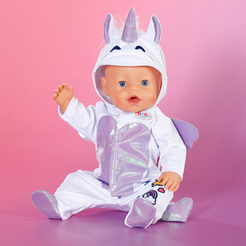 Одяг для ляльки Baby Born Комбінезон єдинорога, 43 см (838266) - Pampik - 5