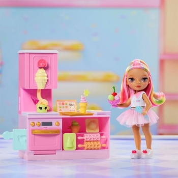 Ігровий набір з лялькою Rainbow High Littles Кондитерська Кенді (522058) - Pampik - 10