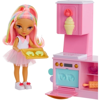 Ігровий набір з лялькою Rainbow High Littles Кондитерська Кенді (522058) - Pampik - 3