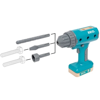 Дитячий шуруповерт Brio Builder на батарейках (34600) - Pampik - 5