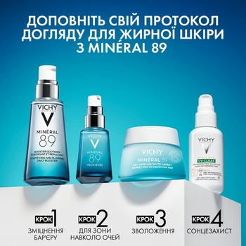 Матувальний гель-сорбет Vichy Mineral 89 48H Moisture Matte Sorbet, 50 мл - Pampik - 10