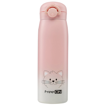 Термофляга FreeON, 480 мл, розовый (380692) - Pampik