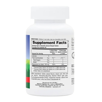 Магній для дітей NaturesPlus MagKidZ Animal Parade Вишня, без цукру, 90 жувальних таблеток - Pampik - 2