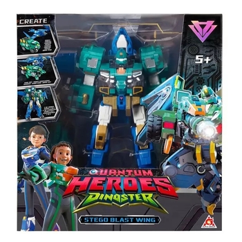 Игровой набор с роботом-трансформером Quantum Heroes Dinoster Стего Бласт Винг (EU580802) - Pampik - 11