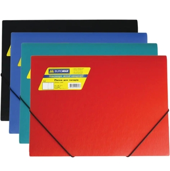 Папка на гумках Buromax Jombax А4, в асортименті (BM.3911-99) - Pampik