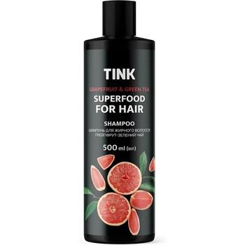 Шампунь для жирного волосся Tink Грейпфрут та Зелений чай, 500 мл - Pampik