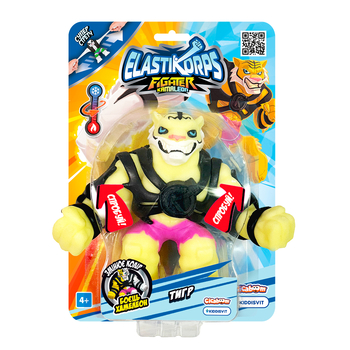 Стретч-іграшка Elastikorps Fighter Kamaleon Боєць-хамелеон, 1 шт. в асортименті (ELAKAM-HERO1-BL) - Pampik - 6