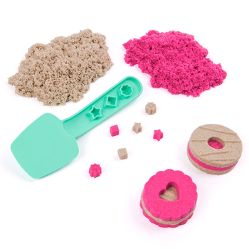 Набор песка для творчества Kinetic Sand Цветное печенье, 2 цвета, 227 г (71678) - Pampik - 5