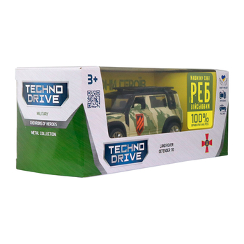 Автомодель TechnoDrive Шевроны Героев Land Rover Defender 110 - 3 ОШБр (250363M2) - Pampik - 14