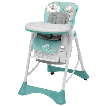 Стульчик для кормления Baby Design Pepe New 05 Turquoise (292095) - Pampik