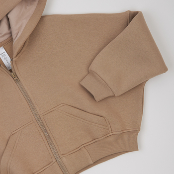 Бомбер утеплення Garnamama Oversize sport hood з капюшоном 134-140 Бежевий (1041690.1407313) - Pampik - 6