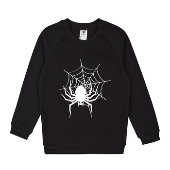 Реглан Garnamama Sweatshirt Spiders інтерлок 122 Чорний (976132.1333273) - Pampik