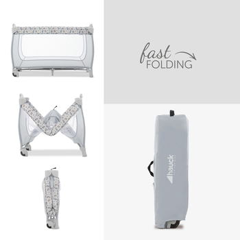 Дитяче ліжечко-манеж Hauck Sleep N Play Go Plus Multicolor black (60070-2) - Pampik - 4