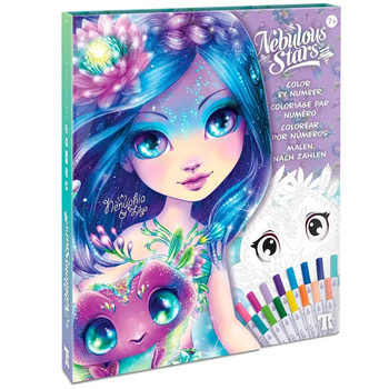 Набір для творчості Nebulous Stars Розмальовка по номерах: Чарівні світи зірок (11381) - Pampik