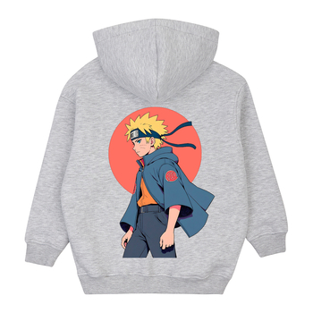 Спортивна кофта на флісі Garnamama Oversize sport zip на блискавці з капішоном накл 158-164 Сірий (1043972.1408943) - Pampik - 6