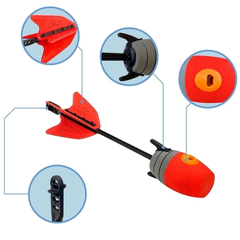 Лук для гри Zing Hyper Strike, 4 стріли, червоний (HS470R) - Pampik - 5
