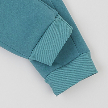 Спортивний костюм на флісі Garnamama Basic Hoodie soft принт 134 Зелений (1039737.13978711) - Pampik - 7