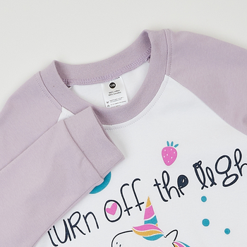 Лонгслів Garnamama Neon LS 152 Белый Сиреневый (978374.1333665) - Pampik - 4