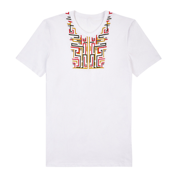 Футболка Garnamama Ukraine t-shirt чол вишиванка L муж Белый (943075.1295631) - Pampik