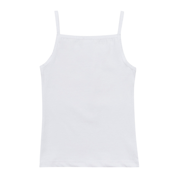 Майка Garnamama Basic vests girl 98-104 Білий (755270.1093341) - Pampik - 2