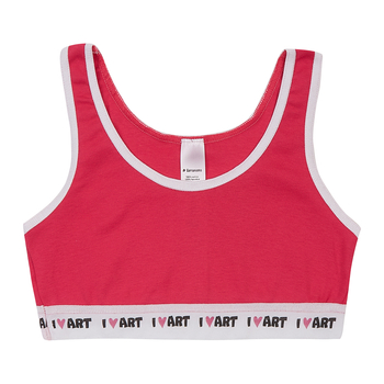 Ліф Garnamama Unicorn I LOVE ART Crop Tops 134-140 Розовый (1035739.1400963) - Pampik