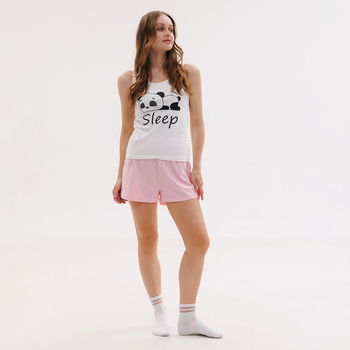 Піжама Garnamama mk032-v/shr02-va M Молоко Рожевий (1003531.1365411) - Pampik