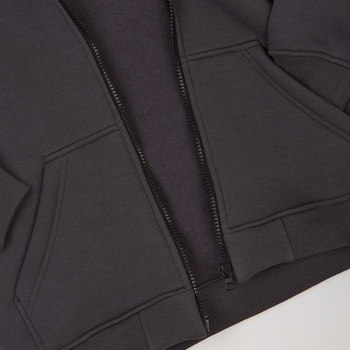 Спортивна кофта Garnamama Oversize sport zip на молнии с капюшоном 122-128 Серый (1043370.1408204) - Pampik - 4