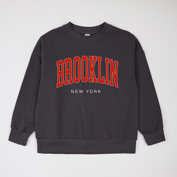 Світшот Garnamama Basic Sweatshirt 2-х нитка 122 Сірий (1021889.1386412) - Pampik