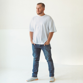 Футболка Garnamama Basic t-shirt чоловік M чоловік Білий (737854.1055272) - Pampik - 6