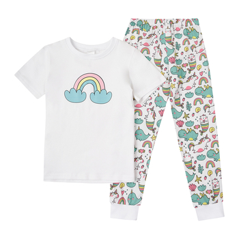 Піжама Garnamama Unicorn 2.0 PG new 122 Белый (902538.1255803) - Pampik