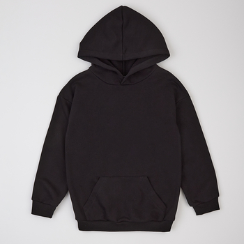 Худі на флісі Garnamama Basic Hoodie soft 122 Чорний (1034524.1235331) - Pampik - 3