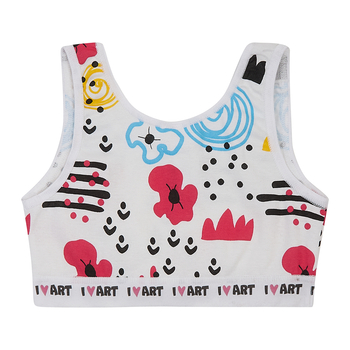 Ліф Garnamama Unicorn I LOVE ART Crop Tops 146-152 Білий (1035732.1400961) - Pampik - 2