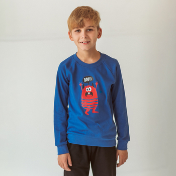 Реглан Garnamama Sleeves малюнок 128 Синий (928683.11930328) - Pampik