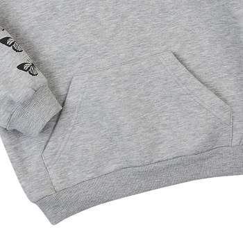 Худі на флісі Garnamama Hoodie soft Butterflies 140 Серый (973291.1331263) - Pampik - 5