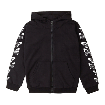 Спортивна кофта Garnamama Jacket Butterflies 146 Чорний (986352.1344111) - Pampik