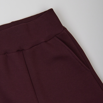 Спортивні штани на флісі Garnamama Oversize sport прямі 128 Бордовий (1042888.1407267) - Pampik - 5