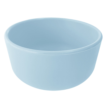 Глубокая силиконовая тарелка MinikOiOi Basics-Bowl Mineral Blue (101080103) - Pampik