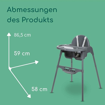 Стільчик для годування Bebe Confort Meely Dark Grey (2712551210) - Pampik - 4