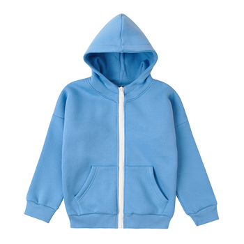 Спортивна кофта на флісі Garnamama Basic Jacket soft 122 Голубой (882373.1237191) - Pampik - 2