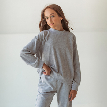 Свитшот Garnamama Basic Sweatshirt, р.146, серый (937869.1295561) - Pampik - 4