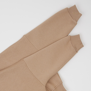 Бомбер утеплений Garnamama Oversize sport hood с капюшоном 122-128 Бежевый (1041688.1407313) - Pampik - 4