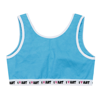 Ліф Garnamama I LOVE ART Crop Tops elastic 122-128 Голубой (859697.997675) - Pampik - 2